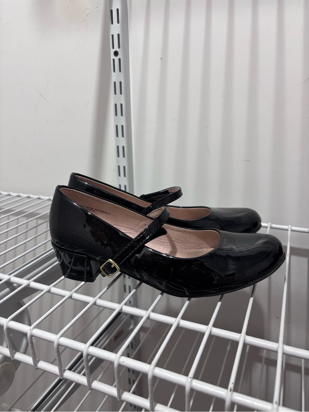 Girl's Black Patent Mary Jane Heels